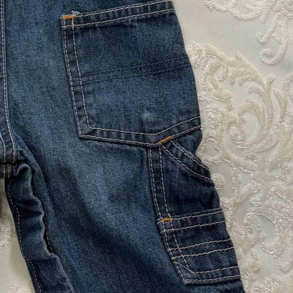 Oshkosh B’gosh Denim Overalls Dark Wash Size 3 months